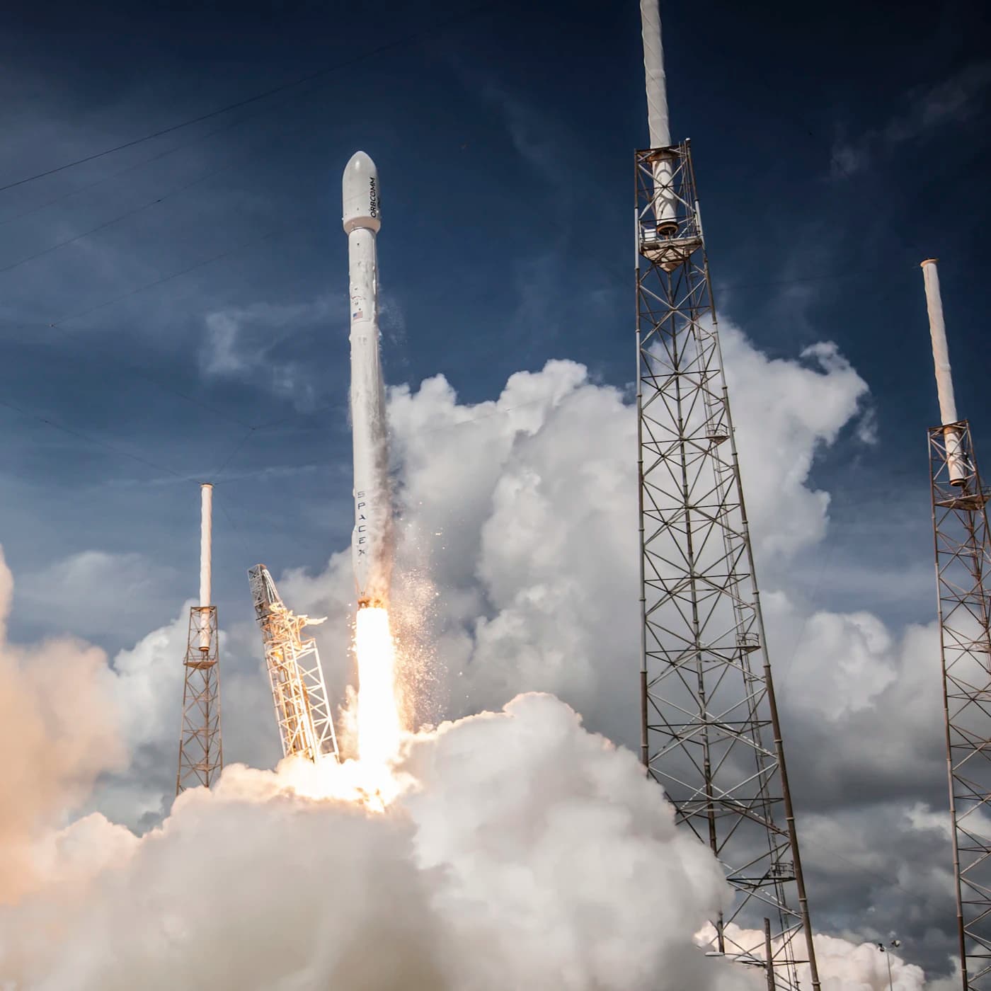 Abstract globe with connected network lines